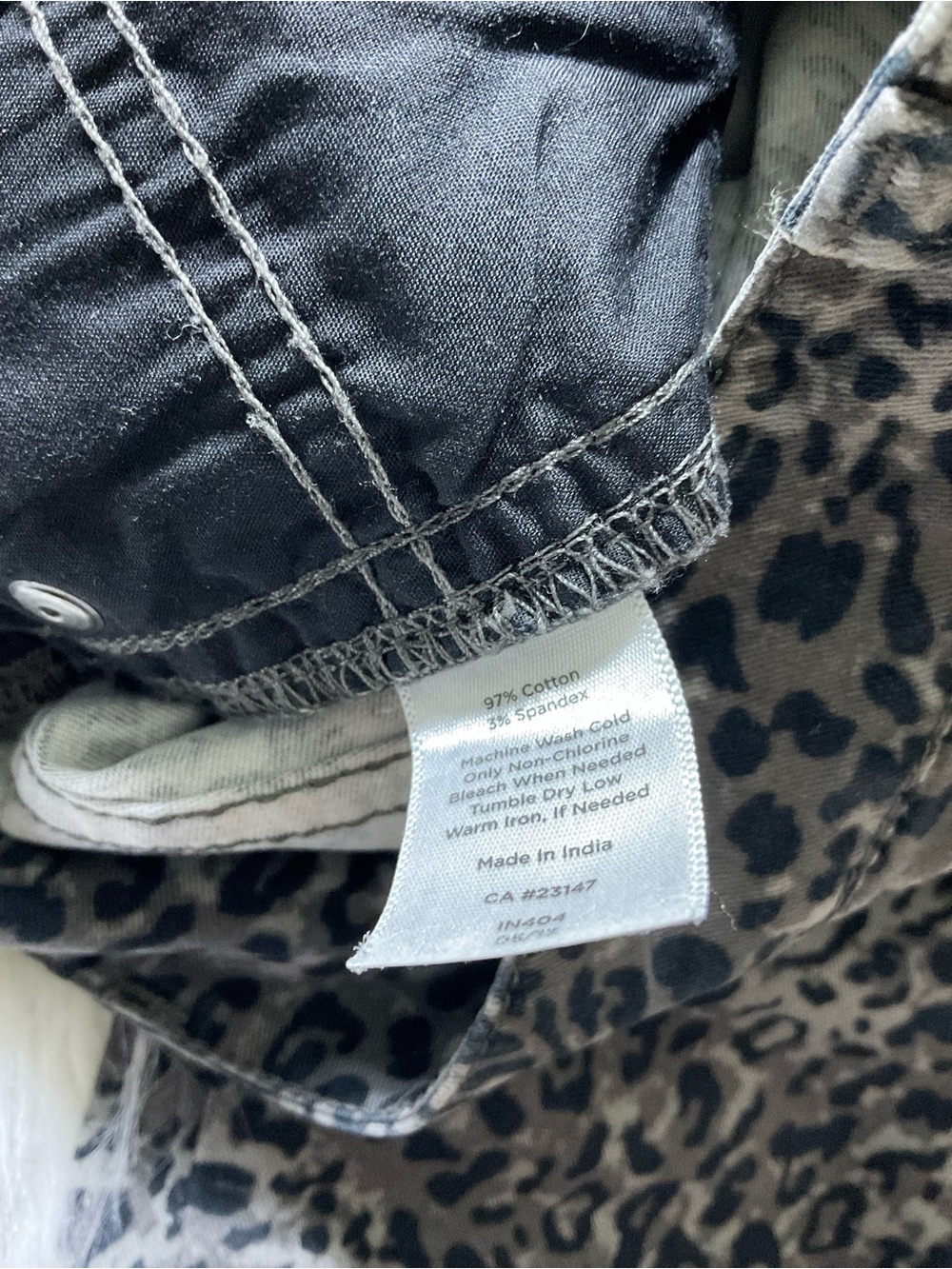 Talbots Signature Leopard Print Stretch Pants - Picture 3 of 4